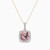LDN2577 - Square Peach Stone Diamond Necklace in 18K Gold - SAP06494-1.jpg