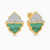 LDE950 - Ramadan Triangle & Arch Malachite Diamond Stud Earrings 18K Gold - SAE06472-1.jpg