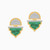 LDE948 - Ramadan Half Circle & Arch Malachite Diamond Stud Earrings 18K Gold - SAE06471-3.jpg