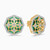 LDE944 - Ramadan Floral Detail & Octagonal Green Malachite Diamond Stud Earrings 18K Gold - AJNE3242-1.jpg