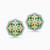 LDE944 - Ramadan Floral Detail & Octagonal Green Malachite Diamond Stud Earrings 18K Gold - AJNE3242-3.jpg
