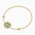 LDB793 - Ramadan Floral Detail & Octagonal Green Malachite Diamond Chain Bracelet 18K Gold - AJNB3242-3.jpg