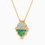 LDN2605 - Ramadan Triangle & Arch Malachite Diamond Necklace 18K Gold - SAP06472-3.jpg