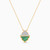 LDN2605 - Ramadan Triangle & Arch Malachite Diamond Necklace 18K Gold - SAP06472-4.jpg