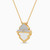 LDN2602 - Ramadan Triangle & Arch Pearl Diamond Necklace 18K Gold - SAP06472A-3.jpg