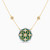 LDN2599 - Ramadan Floral Detail & Octagonal Green Malachite Diamond Necklace 18K Gold - AJN03242-1.jpg