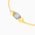 LDB787 - Three Pyramids Diamond Chain Bracelet 18K Gold - EBR50025-4.jpg