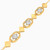 LDB786 - Pyramid & Oval Links Diamond Chain Bracelet 18K Gold - EBR50024-4.jpg