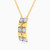 LDN2581 - Pyramid & Rectangle Diamond Necklace 18K Gold - ENE50023-3.jpg