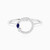 LDR3923 - Open Circle Blue Stone & Diamond Ring in 18K Gold - RGS250149-1.jpg