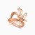 LDR3936 - Lily Flower Diamond Split Shank Ring in 18K Gold - RG099612R8-3.webp