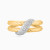 LDR3931 - Braided Bands Diamond Split Shank Ring in 18K Gold - RG124902C8-1.webp