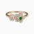 LDR4041 - Detailed Flowers Green Stone & Diamond Open Ring in 18K Gold - RG903510-Y-1.webp