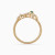 LDR4041 - Detailed Flowers Green Stone & Diamond Open Ring in 18K Gold - RG903510-Y-4.webp