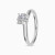 LDR4031 - Split Shank & Round Diamond Twin Rings in 18K Gold - RG049039-2.webp