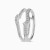 LDR4031 - Split Shank & Round Diamond Twin Rings in 18K Gold - RG049039-3.webp