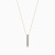LDN2649 - Two Rows Baguette & Round Diamond Necklace in 18K Gold - PD091885-4.webp