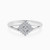 LDR4019 - Square Cluster Diamond Split Shank Ring in 18K Gold - SAR06091-1.jpg