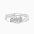 LDR4013 - Three Floral Clusters Diamond Bypass Ring in 18K Gold - AJR27583-1.jpg