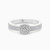 LDR4009 - Round Cluster & Double Rows Diamond Ring in 18K Gold - AJR18105-1.jpg