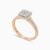 LDR4008 - Square Cluster & Halo Diamond Ring in 18K Gold - AJR31029-2.jpg