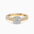LDR4003 - Cushion Cluster Diamond Twin Ring in 18K Gold - AJR30518-4.jpg