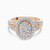LDR3985 - Oval Cluster Diamond Halo Ring in 18K Gold - AJR28529-1.jpg