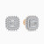 LDE986 - Square Layered Clusters Diamond Stud Earrings in 18K Gold - SAE04138-1.jpg