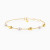 MLB847 - Spaced Oval Beads & Pearls Chain Bracelet in 18K Gold - 21047030133-1.webp