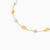 MLB847 - Spaced Oval Beads & Pearls Chain Bracelet in 18K Gold - 21047030133-4.webp
