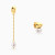 MLE567 - Oval Beads & Pearls Chain Drop Earrings in 18K Gold - 21051030097-1.webp