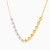 MLN1948 - Oval Beads & Pearls Necklace in 18K Gold - 21046030385-3.webp