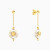 MLE570 - Round Discs & Pearl Drop Earrings in 18K Gold - 21051140154-1.webp