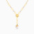 MLN1958 - Round Mother of Pearl Lariart Necklace in 18K Gold - 21046141002-1.webp