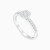 LDR3921 - Floral Cluster & Studded Band Diamond Ring in 18K Gold - R35018D-3.webp
