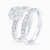 LDR3916 - Floral Cluster Double Row Diamond Ring in 18K Gold - R35018K-1.webp