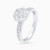 LDR3916 - Floral Cluster Double Row Diamond Ring in 18K Gold - R35018K-3.webp