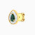 LDE1023 - Pear Halo Green Stone Diamond Stud Earrings in 18K Gold - ER421223Y18HEM1-4.webp