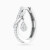 LDE1005 - Vertical Curved Bar & Pear Diamond Hoop Earrings in 18K Gold - HP403266W18DI1-4.webp