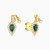 LDE1003 - Upside Down Pear Green Stones Diamond Stud Earrings in 18K Gold - ER423361Y18HEM1-1.webp