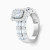 LDR4105 - Baguette Rows & Rectangular Cluster Diamond Twin Rings in 18K Gold - RN428643W18DI1-2.webp