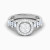 LDR4101 - Baguette & Elevated Round Cluster Diamond Twin Rings in 18K Gold - RN428720W18DI1-5.webp