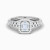LDR4096 - Elevated Square Cluster Diamond Twin Rings in 18K Gold - RN428305W18DI1-4.webp