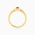 LDR4089 - Pear Halo Green Stone Diamond Ring in 18K Gold - RN419094Y18HEM1-4.webp
