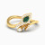 LDR4070 - Upside Down Pear Green Stones Diamond Bypass Ring in 18K Gold - RN426170Y18HEM1-1.webp