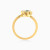 LDR4070 - Upside Down Pear Green Stones Diamond Bypass Ring in 18K Gold - RN426170Y18HEM1-4.webp