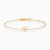 MLB901 -  Flower Red Stone Chain Bracelet in 14K Gold - 101101100032181 - 1.jpg