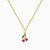 MLN2063 -  Kids Cherry Colored Stones Necklace in 14K Gold - 101051800912321-1.jpg
