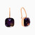 WE385 -  Dark Stone Gold Plated Hoop Earrings - 167031800213001-1.jpg