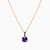 WN551 -  Cushion Colored Stones Gold Plated Necklace - 167051800123451-4.jpg